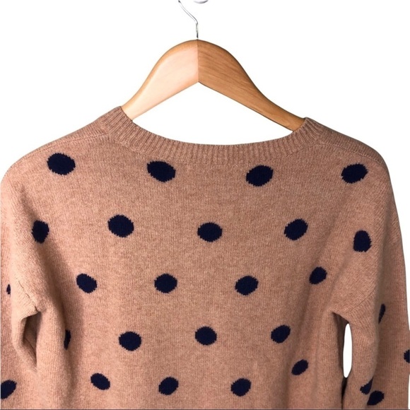 Madewell Dotted Crewneck Merino Wool Sweater Polka Dots Size XS Style AG265 - Picture 6 of 9